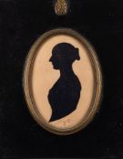 British School (circa 1823) Three portrait silhouettes of children of the Mahomed family,