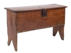 An oak coffer,