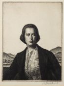 *Gerald Leslie Brockhurst RA (British, 1890 - 1978) Young Womanhood,