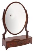 A Sheraton style dressing table mirror,