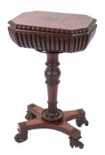 A Regency mahogany teapoy,