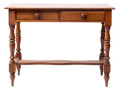 A Victorian mahogany side table,