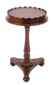 A Victorian rosewood circular jardiniere table,
