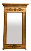 A Continental giltwood and composition pier mirror, possibly Baltic,