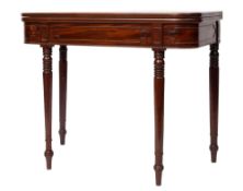A George IV mahogany tea table,