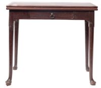 A George II mahogany tea table,