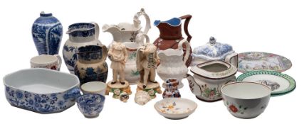 A mixed lot of 19th century pearlware,