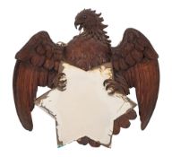 A late 19th century French Japonisme eagle mirror, attributed to Gabriel Viardot (1830-1906),