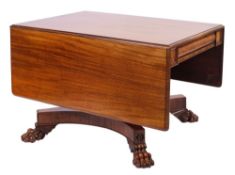 A Regency mahogany drop leaf breakfast table,