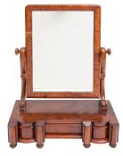A Victorian mahogany dressing table mirror,