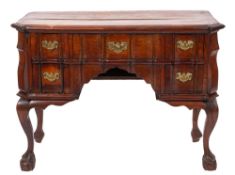 A Dutch colonial stinkwood block fronted dressing table,