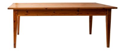 A pine kitchen table in 19th century taste,