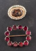 Two 19th century brooches,