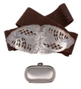 A Victorian silver nurse's buckle, maker Reynolds & Westwood,