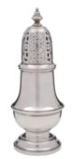 WITHDRAWN A George V silver sugar caster, maker D & J Wellby, London 1928,