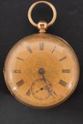 James Henderson, Edinburgh, an 18ct gold open-faced pocket watch,