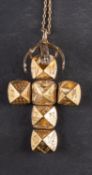 A silver Masonic ball pendant, with articulated arms,
