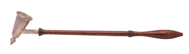 An Elizabeth II silver candle snuffer, maker J.B.