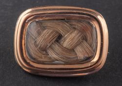 A Georgian mourning brooch,