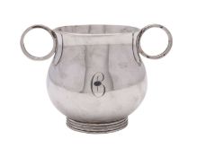 A George VI silver two handled child's cup, Goldsmiths and Silversmiths Company, London 1938,