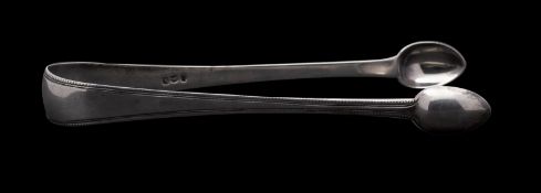 A pair of George III silver sugar tongs, maker John Beldon, London 1805, 27.9grams.