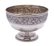 WITHDRAWN A Victorian silver rose bowl, Hunt and Roskell late Storr and Mortimer, London, 1900,