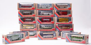 A boxed group of Exclusive First Edition buses,