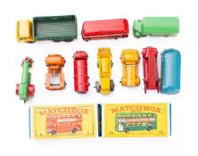 Matchbox Regular Wheels No 5 London Bus 'BP Visco-Static', red with white interior,