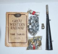 A collection of British Railway, Southern Railway and other railway buttons,