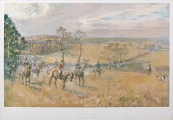 After Lionel Edwards (1874-1954) The Bicester, a 'Check' near Redhill signed in the plate,