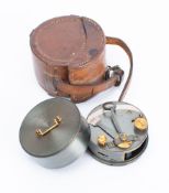 A WWI period lacquered brass drum sextant, maker Newman & Guardia Ltd, London, Serial number 4824,