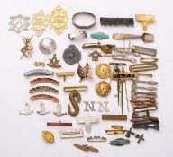 A small parcel of Masonic jewels, bar badges and collar badges, etc.