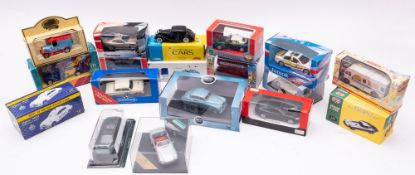 A collection of eighteen original boxed diecast vehicles to include Cararama Austin Martin DB7 and