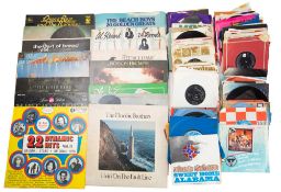 A collection of various LP's and 45rpm singles, mainly 1970s including Fleetwood Mac 'Rumours',