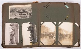 A WWI period postcard album,