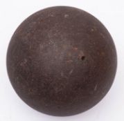 A large 19th century cannon ball.