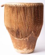 An African hide drum.