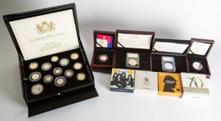 Royal Mint 2019 silver Proof coin set. Limited edition 1000 with Sherlock Holmes 50p, Team G.