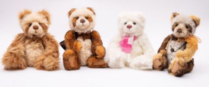 A Group of Four Charlie Bears after designs by Isabelle Lee,' Anniversary Anna',