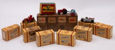 A boxed group of eight Charbens Miniature Series vehicles, including No. 2 Spiker and No.
