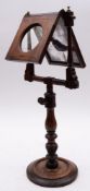 A George IIII mahogany and inlaid Zograscope, with 4in.