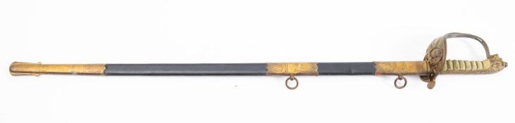 An Elizabeth II Royal Navy Regulation pattern Officer's Sword, maker Wilkinson Sword , London,