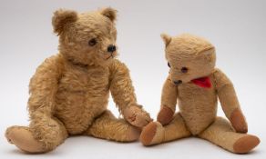 Vintage Teddy Bears; gold plus, Height 50cm, jointed teddy bear, by Farnell's Alpha Toys,