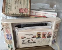 New issues, loose, album pages in 5 storage tins.