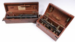 An early 20th century lacquered brass level, retailer Robert Field & Sons, Birmingham,