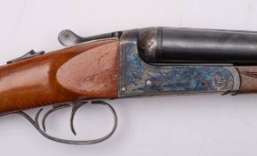 An AYA 12 bore side by side boxlock ejector shotgun No.