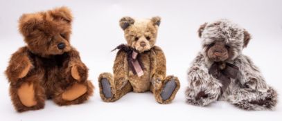 A group of three Charlie Bears after designs by Isabelle Lee, ''Anniversary Daniel',