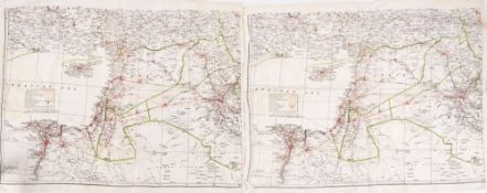 Three RAF silk maps,