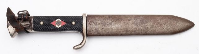 A Third Reich Period Hitler Youth transitional dagger by Justinus, Solingen,