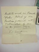 A small group of late 19th century French shell shrapnel,